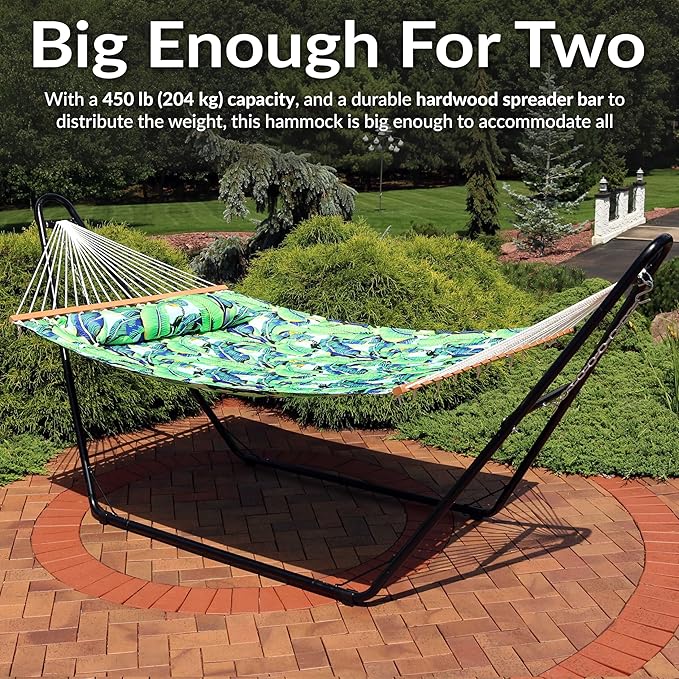 Sunnydaze Quilted Outdoor Hammock - Image 6