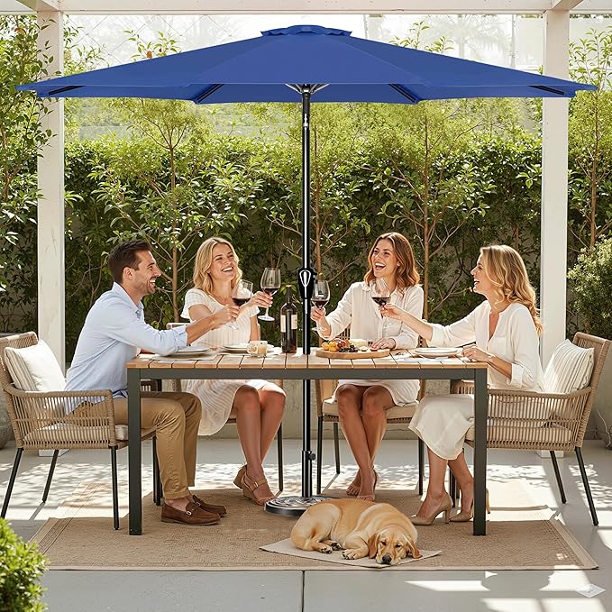 Simple Deluxe 9' Patio Umbrella Outdoor Table Market Yard Umbrella - Image 6