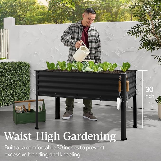 Best Choice Products 48x24x30in Galvanized Raised Garden Bed, Metal Elevated - Image 3