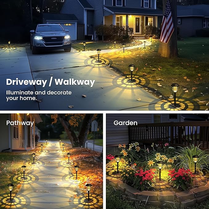 SOLPEX Solar Lights for Outside, Solar Outdoor Pathway Garden Lights Waterproof - Image 6