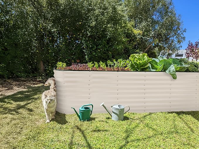 Plant & Plot Galvanized Raised Garden Beds Outdoor // 8×2×2 ft Planter Raised - Image 6