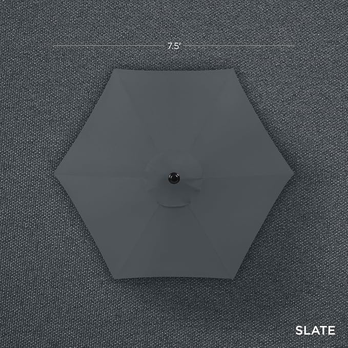 Best Choice Products 7.5ft Heavy-Duty Round Outdoor Market Table Patio Umbrella - Image 4