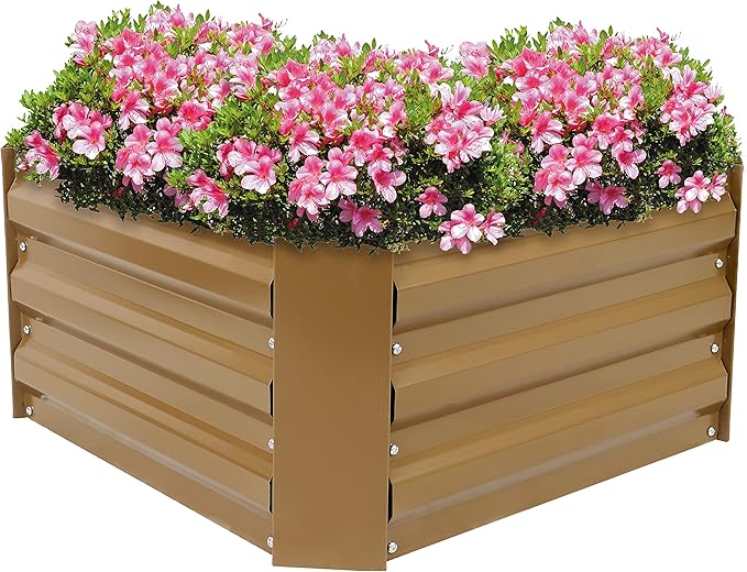 Sunnydaze 11.75" H Raised Metal Garden Bed by SunnydazeDecor