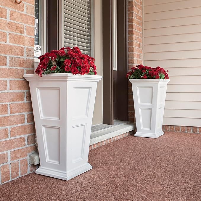 Mayne Fairfield 28-Inch Tall Planter, Weather-Resistant Planter - Image 7
