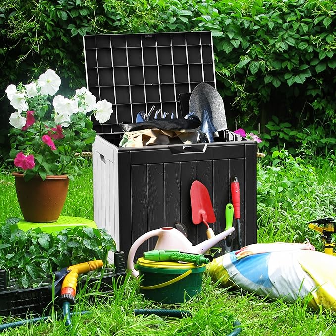 YITAHOME 30 Gallon Deck Box Outdoor Storage Box, Waterproof Resin Package - Image 9