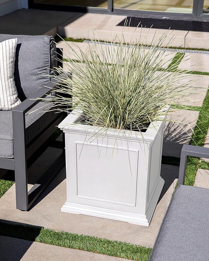 Veradek Brixton Series Cube Plastic Planter - Image 6