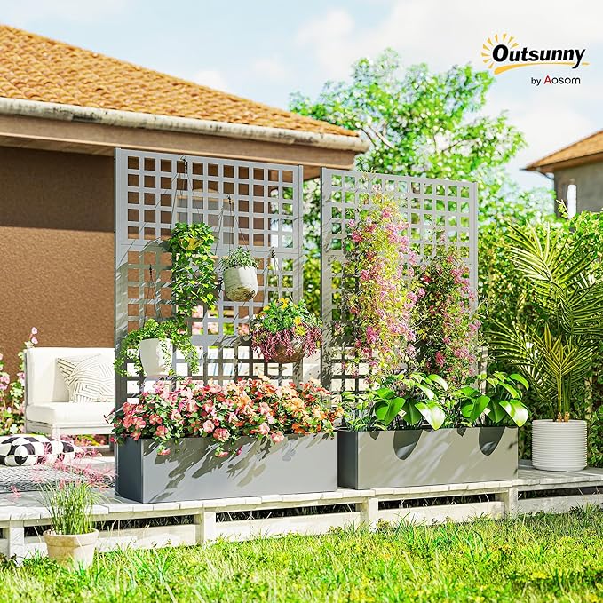 Outsunny Galvanized Raised Garden Bed - Image 2