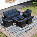 Joyside Wicker Patio Furniture Sets, 7 Pieces Upgraded Large Size Outdoor by Joyside
