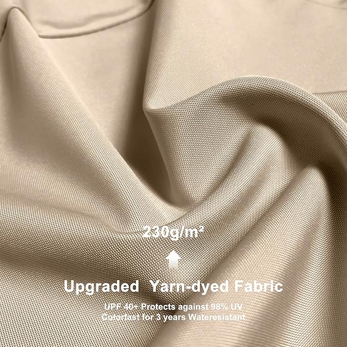 PURPLE LEAF 10' x 13' Outdoor Aluminum Pergola White Heavy-Duty Retractable - Image 2