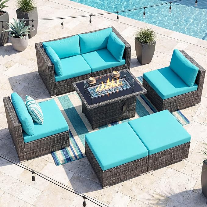 NICESOUL 29.3'' High-Back Outdoor Patio Furniture Set by NICESOUL