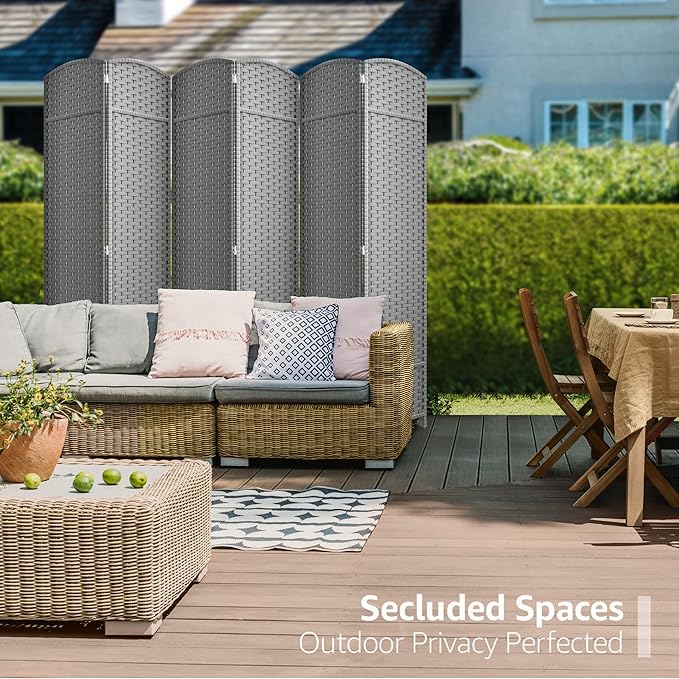 Sorbus 6 Panel Room Divider 6 ft. Tall - Image 4