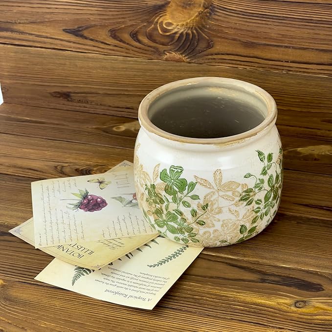Flower Pot, Vintage Ceramic Pot - Image 7