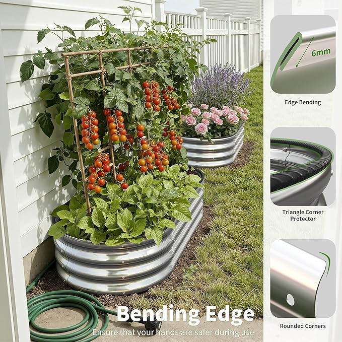 Galvanized Metal Raised Garden Bed Kit - Image 3