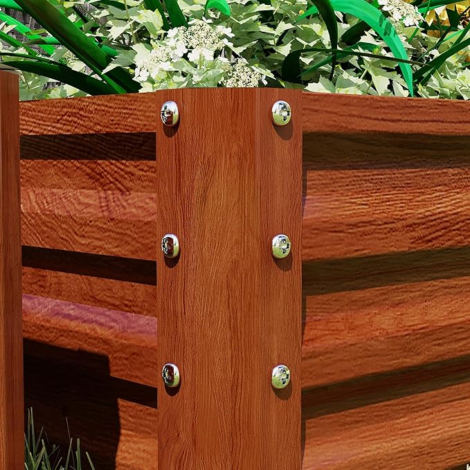 Outsunny Galvanized Raised Garden Bed, - Image 9
