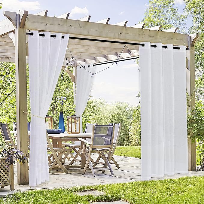 RYB HOME 2 Panels Porch Curtains Outdoor by RYBHOME
