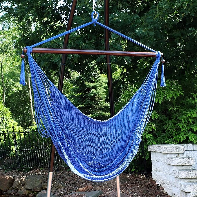 Sunnydaze Outdoor Hammock Chair Swing - Image 7
