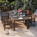 5-Piece Brown Outdoor Dining Set by PatioKingdom