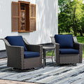Joyside Wicker Patio Furniture Sets, 3 Pieces Upgraded Large Size Outdoor by Joyside