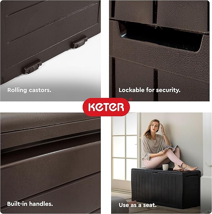Keter Marvel Plus 71 Gallon Resin Outdoor Storage Box - Image 5
