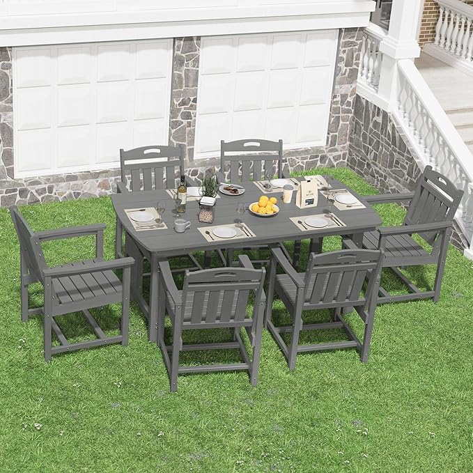 HDPE Outdoor Patio Dining Set - Image 8