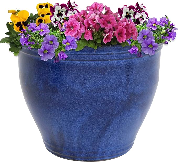 Sunnydaze Large Ceramic Plant Pot by SunnydazeDecor