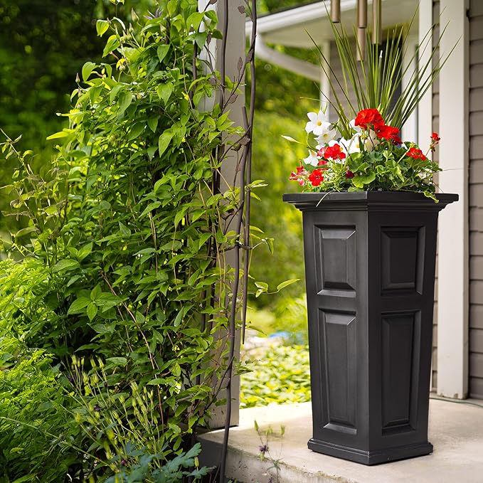 Mayne Nantucket 32-Inch Tall Planter – Self-Watering, Weather-Resistant Planter - Image 8
