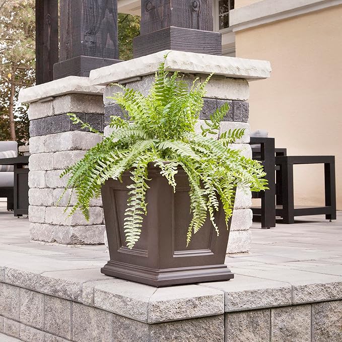 Mayne Fairfield 16-Inch Square Planter – Self-Watering, Weather-Resistant - Image 7