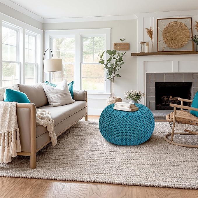 COTTON CRAFT Round Pouf - Image 8