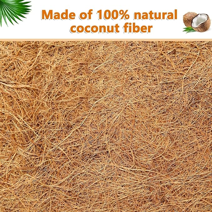 2pcs 48" Garden Coconut Planter Liners Preformed Window Box Liners Natural - Image 6