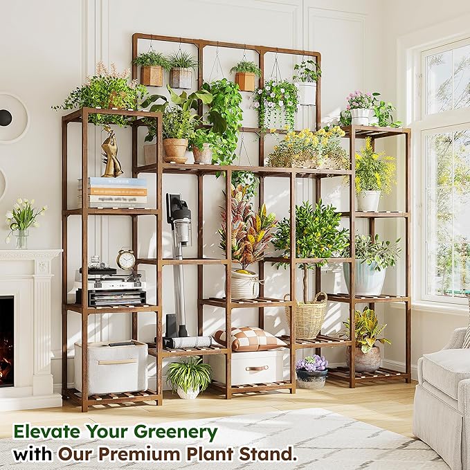 EnHomee 63''H Plant Stand Indoor Tall Plant Stands Outdoor - Image 2