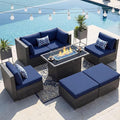 NICESOUL 7 Piece Outdoor Sectional Sofa Set by NICESOUL