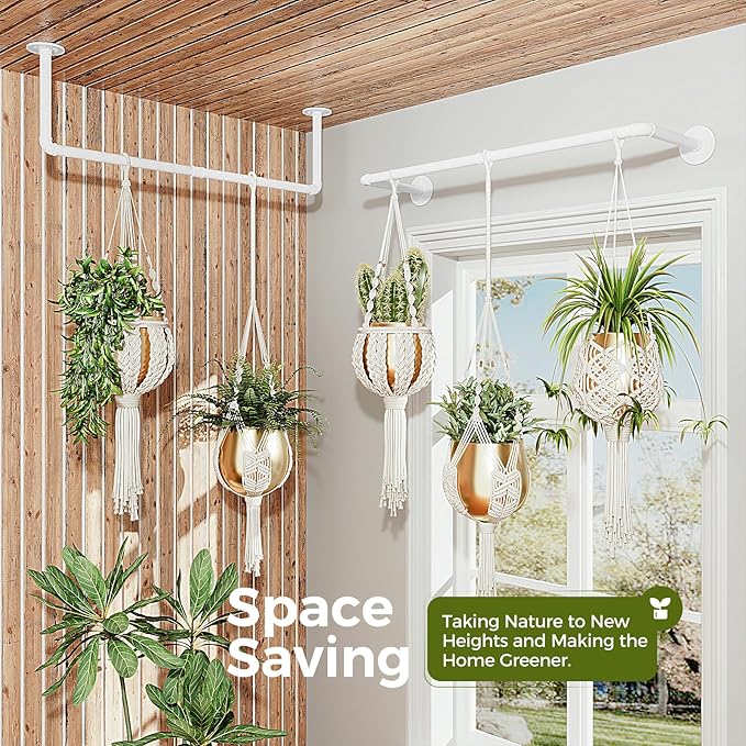 Bamworld Hanging Planters 2PCS for Indoor Plants Hanging Plant Holder Plant - Image 3