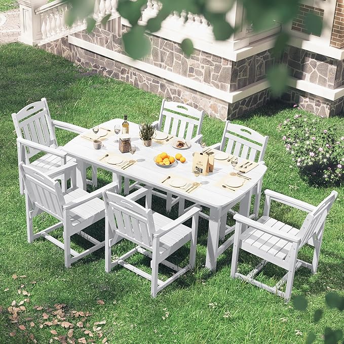HDPE Outdoor Patio Dining Set - Image 7