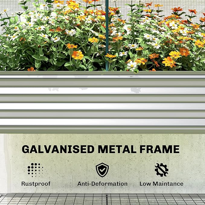 Outsunny Galvanised Raised Garden Bed - Image 8