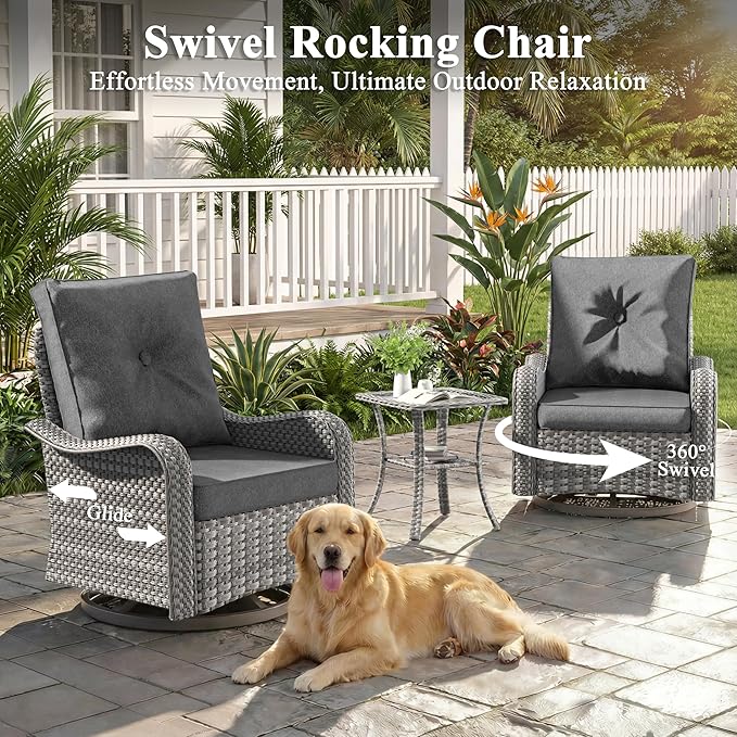 2-Seat Modern Patio Furniture Set - Image 4