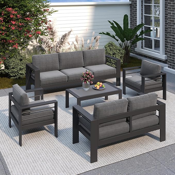 Solaste Aluminum Patio Furniture Set - Image 3