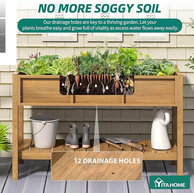 YITAHOME Raised Garden Bed Outdoor HDPE - Image 4
