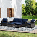 Joyside Wicker Patio Furniture Sets, 6 Pieces Upgraded Large Size Outdoor by Joyside