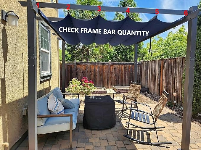 Pergola Shade Cover Replacement Canopy Top Compatible - Image 2