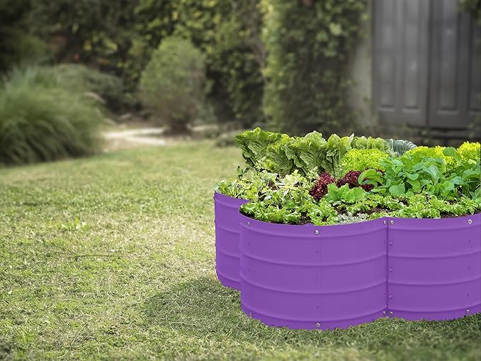 Plant & Plot Galvanized Raised Garden Beds Outdoor // 3×3×1 ft Planter Raised - Image 4
