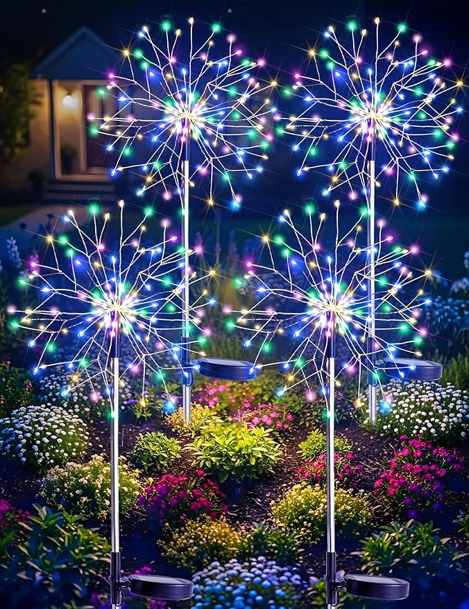 suddus Solar Garden Lights Outdoor Waterproof Decorative, Flowerbed Party by SUDDUS