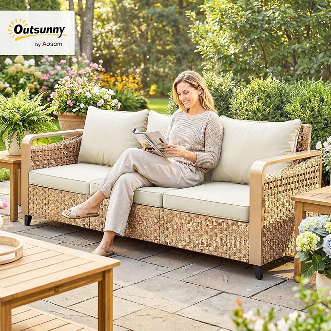 Outsunny Outdoor Patio Couch - Image 2