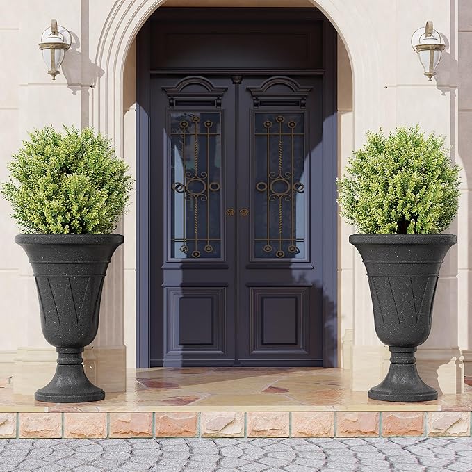 23" Tall Planters for Outdoor Plants Set of 2, Planter - Image 6