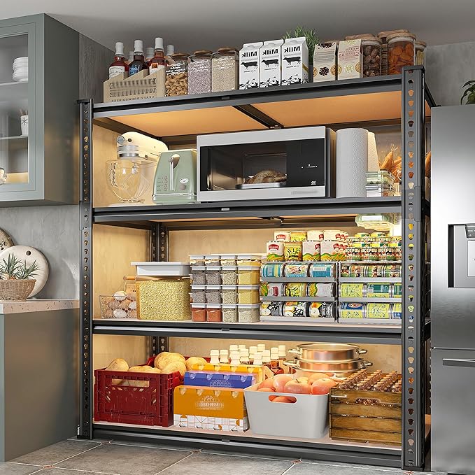 REIBII 40" W Garage Shelving 2000LBS Storage Shelves Adjustable Metal Shelving - Image 7
