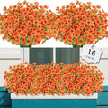 AGIRL 16 Bundles Artificial Fall Flowers Outdoor Indoor Decoration, No Fade by AGIRL