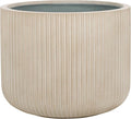 SAFAVIEH Outdoor Collection Lucca Beige Cement Ficonstone Planter Pot by SAFAVIEH
