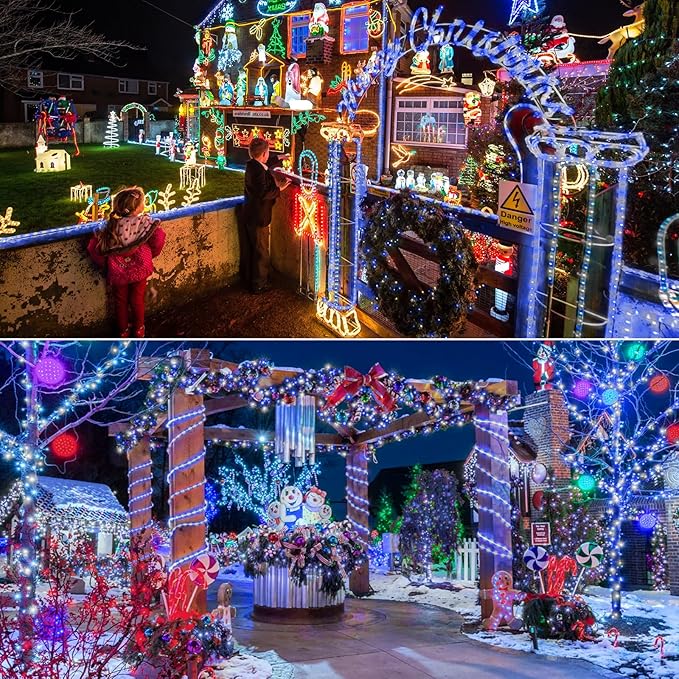 150ft LED Rope Lights Outdoor, 1080 LED Connectable and Flexible Tube Lights - Image 8