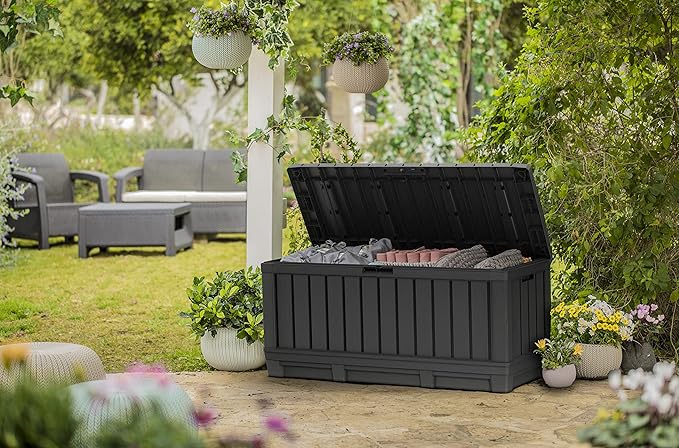 Keter Kentwood 92 Gallon Resin Deck Box-Organization and Storage - Image 9