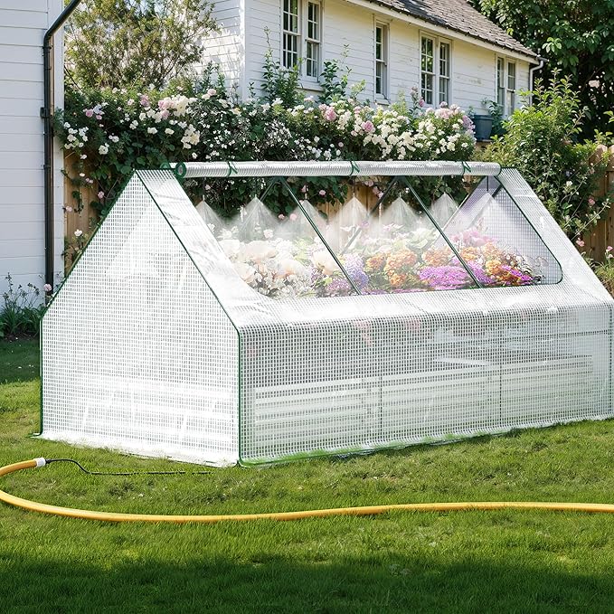 Raised Garden Bed with Self-Watering System, Galvanized Raised Beds by Lineware