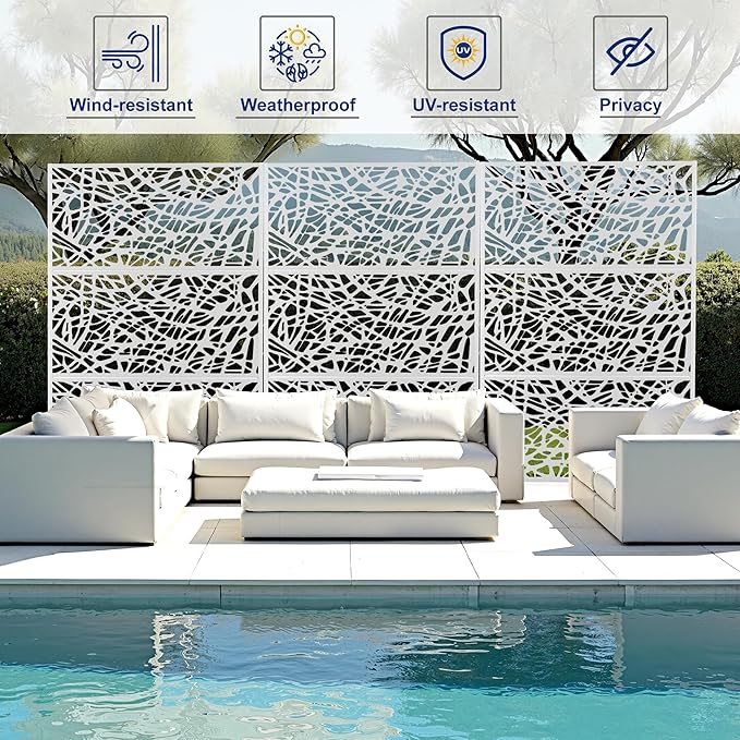 Outdoor Privacy Screen, Freestanding Privacy Fence Panels - Image 6